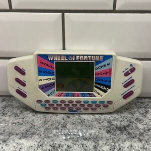 Tiger Electronics Handheld Sound Game White Wheel of Fortune Vintage 1995 Works
